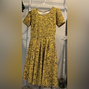 Lularoe Amelia dress. With pockets and zipper back.